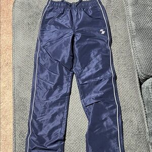 Kids Navy Joggers with White Trim